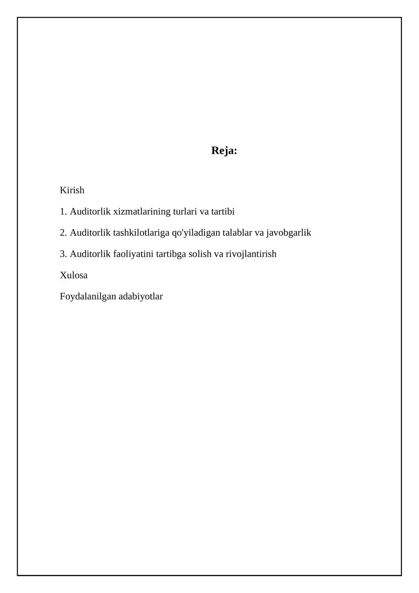 Auditorlik Tashkilotlarining Professional Xizmatlari 2