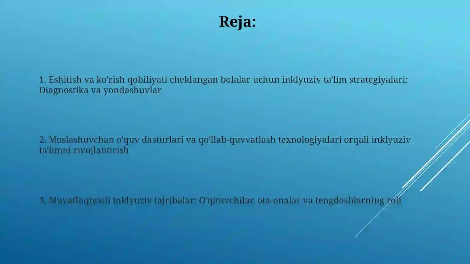 Inklyuziv talim strategiyalari 2
