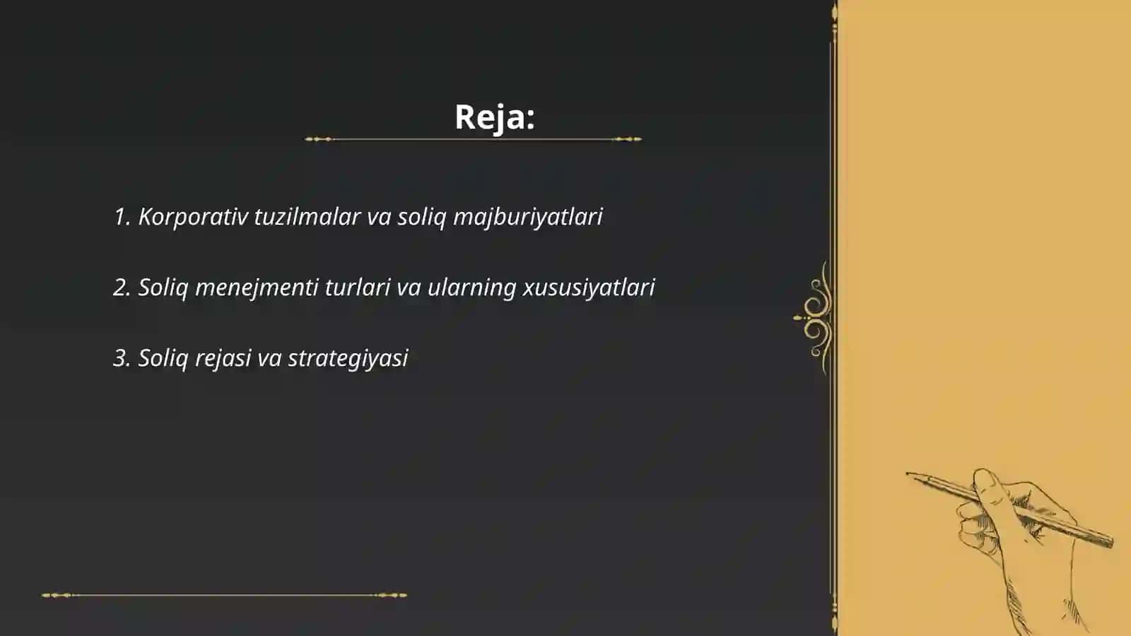 Korporativ tuzilmalarda soliq menejmentini tashkil etish 2