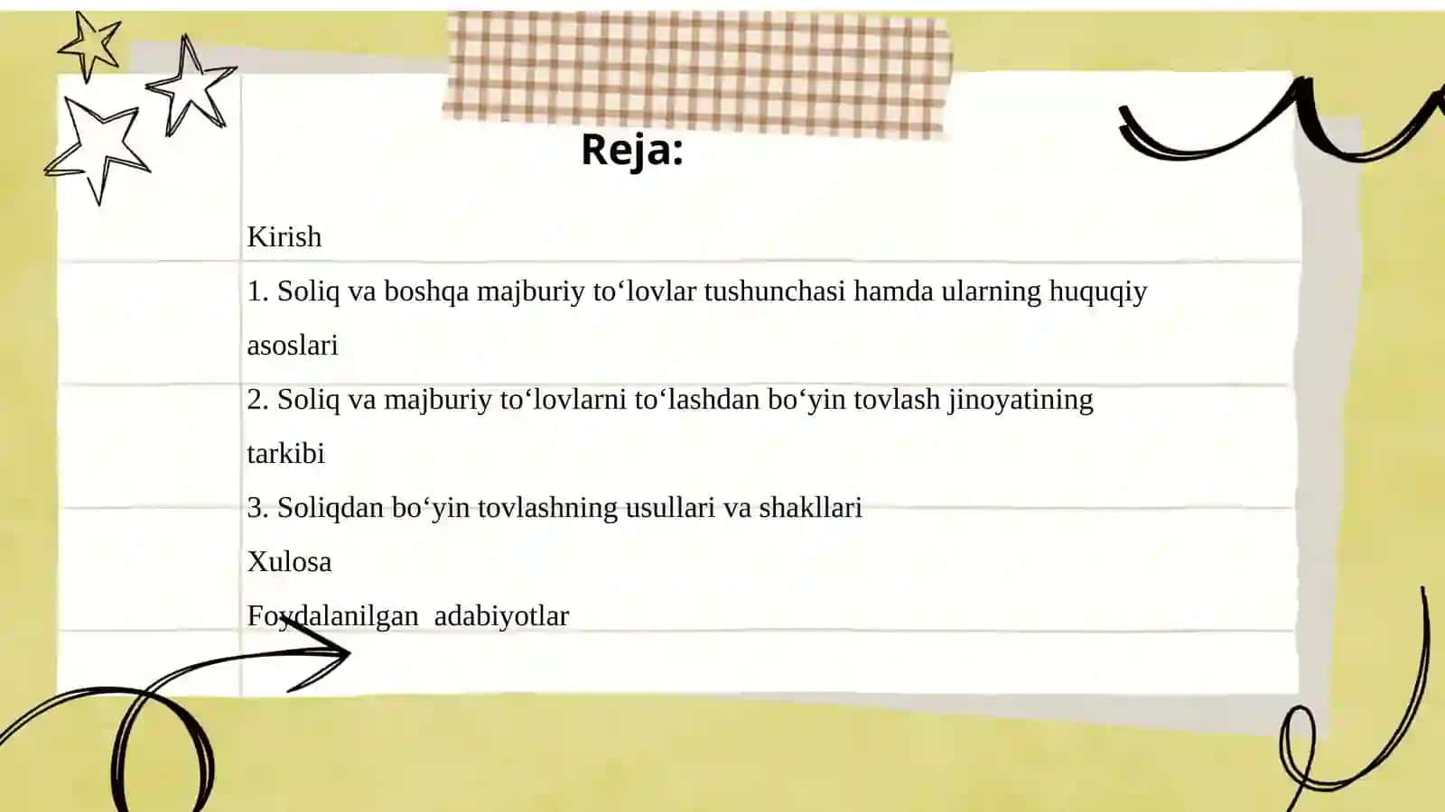 Soliq va boshqa majburiy to‘lovlarni to‘lashdan bo‘yin tovlash 2