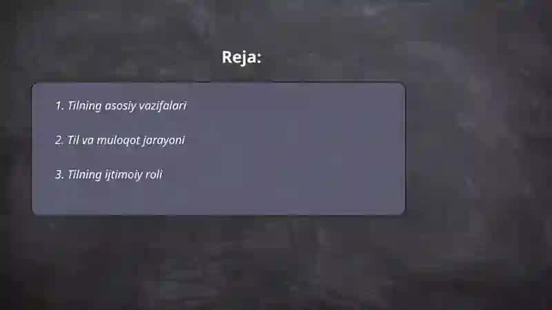 Tilning tizim sifatidagi mohiyati 2