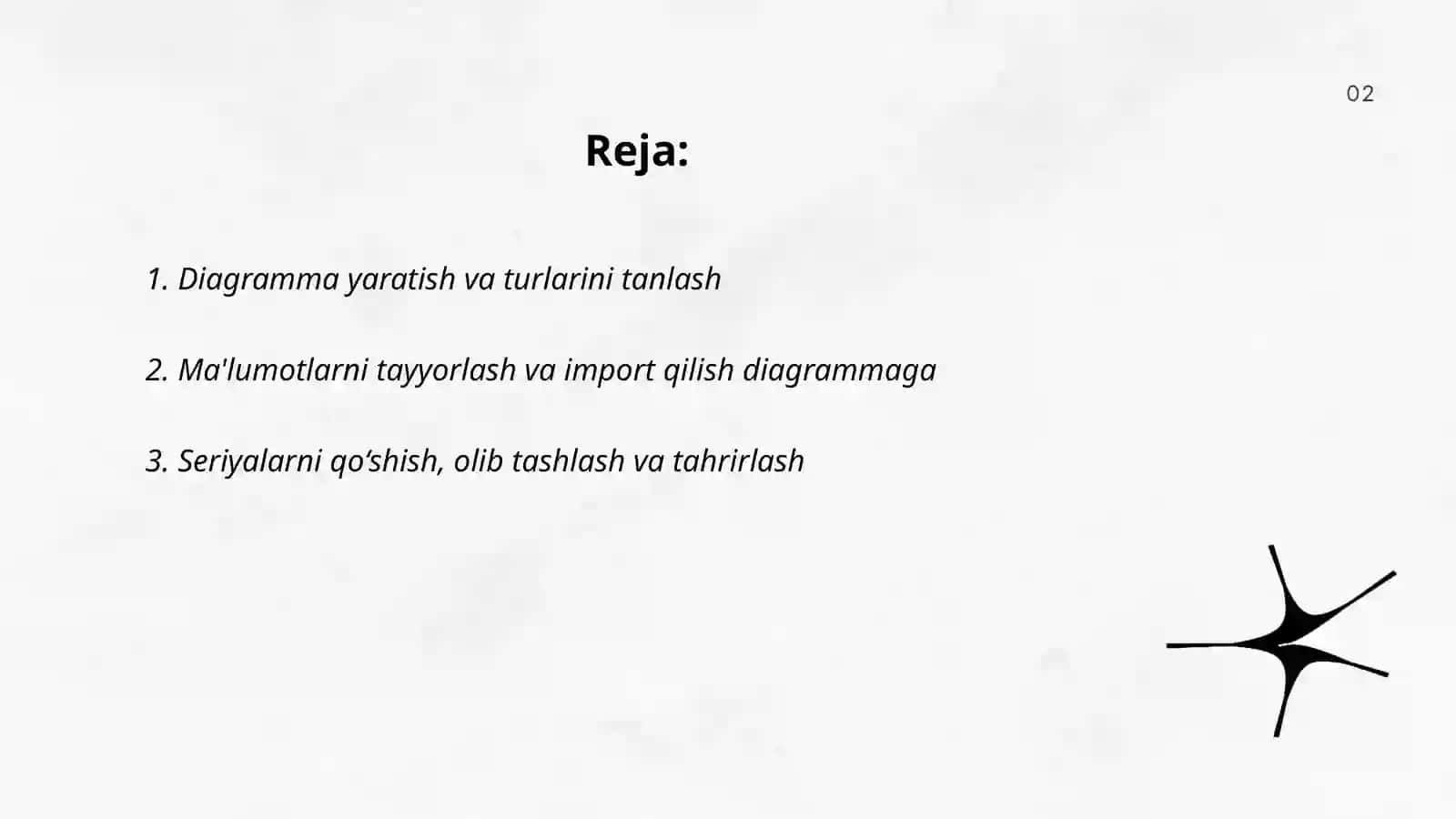 Diagramma ustida ishlash 2