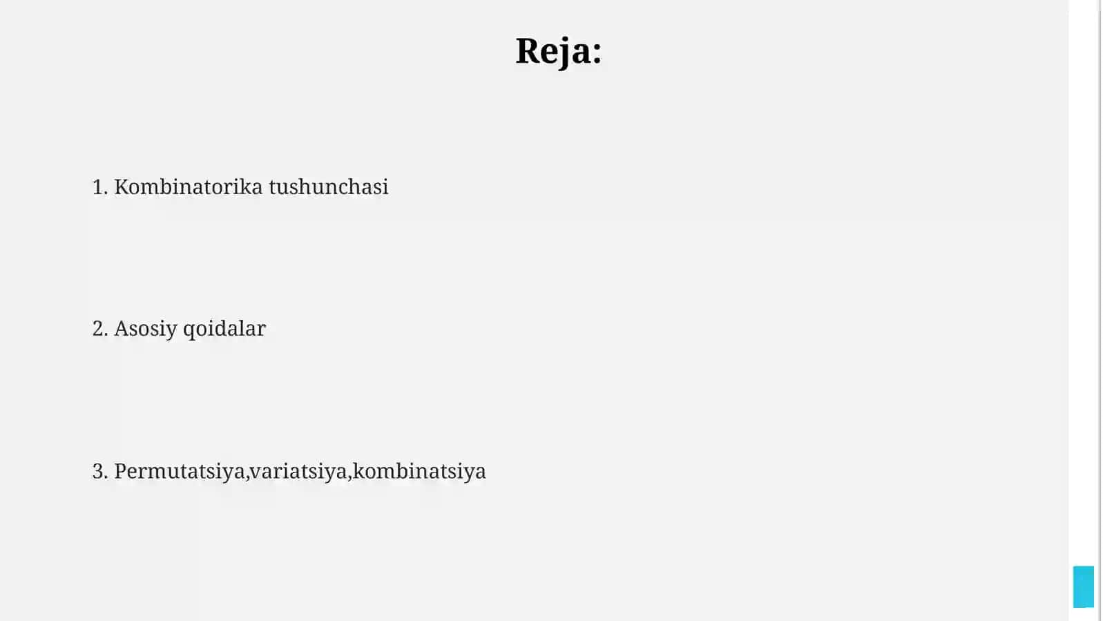 Kombinatorika elementlari 2