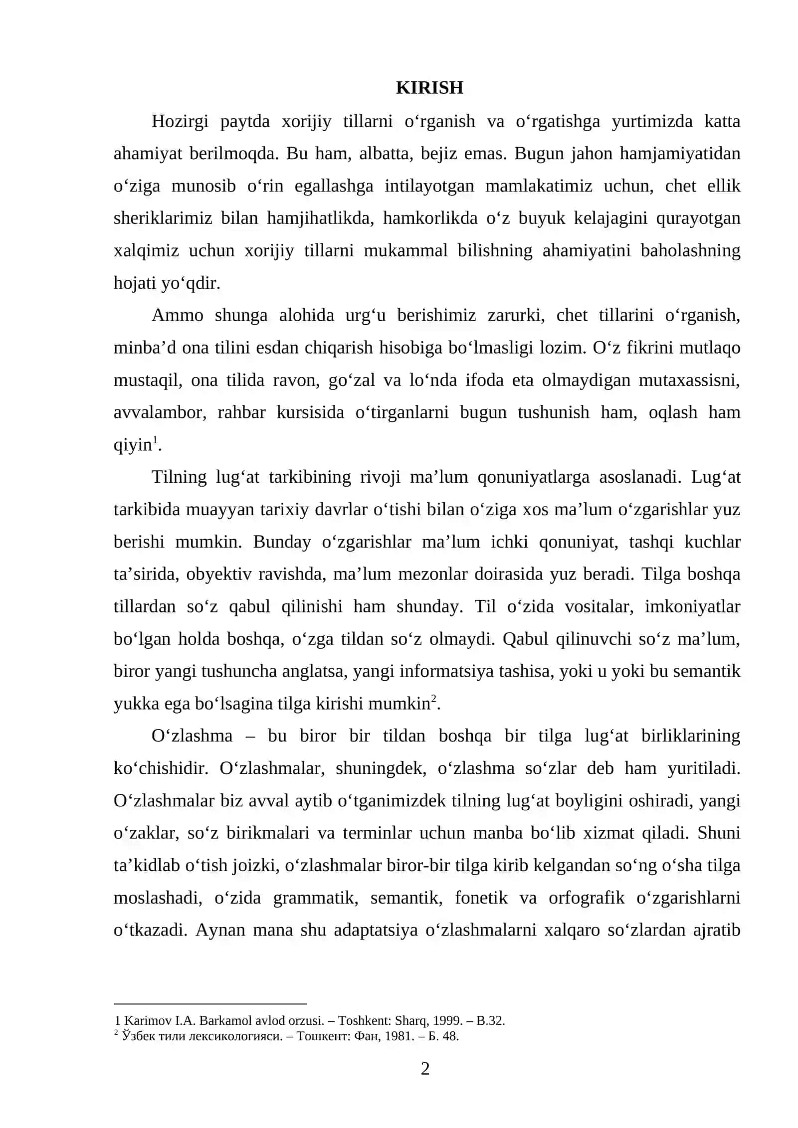 TURKIY TILDAN FORS TILIGA O'ZLASHGAN SO'ZLARNING FONETIK, MORFOLOGIK VA SEMANTIK TAHLILI 2