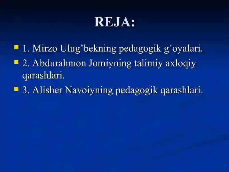 Abdurahmon Jomiy va Alisher Navoiyning pedagogik qarashlari haqida. 2