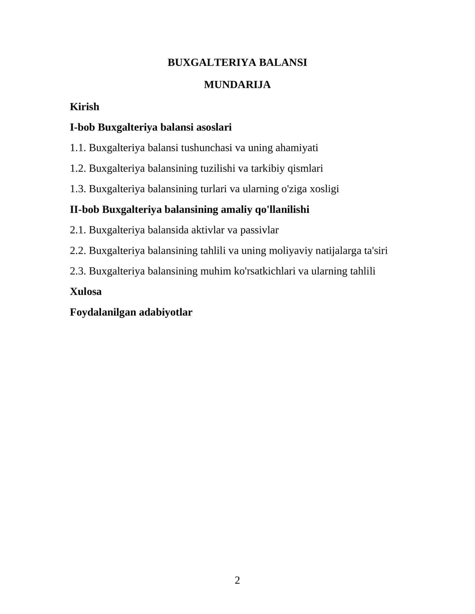 BUXGALTERIYA BALANSI 2