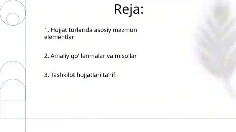Tashkiliy hujjatlar va ularning tarkibi 2