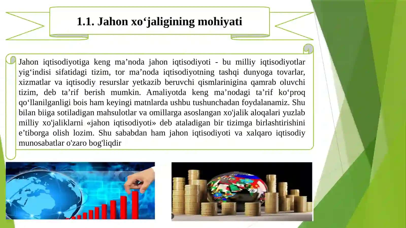 Jahon xo‘jaligining mohiyati, vujudga kelishi va rivojlanish bosqichlari 2