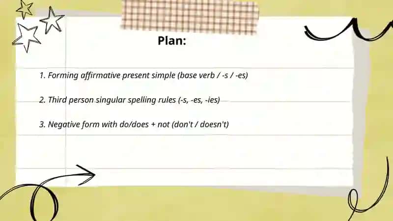 Present simple 2