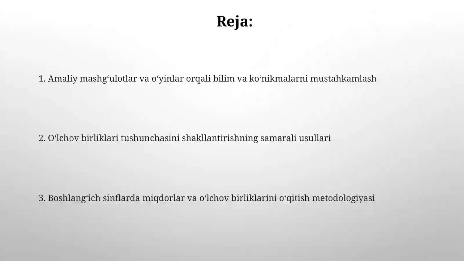 Boshlangʻichsinflardaasosiymiqdorlarvaularnioʻlchovbirliklarinioʻrgatishmetodikasi 2