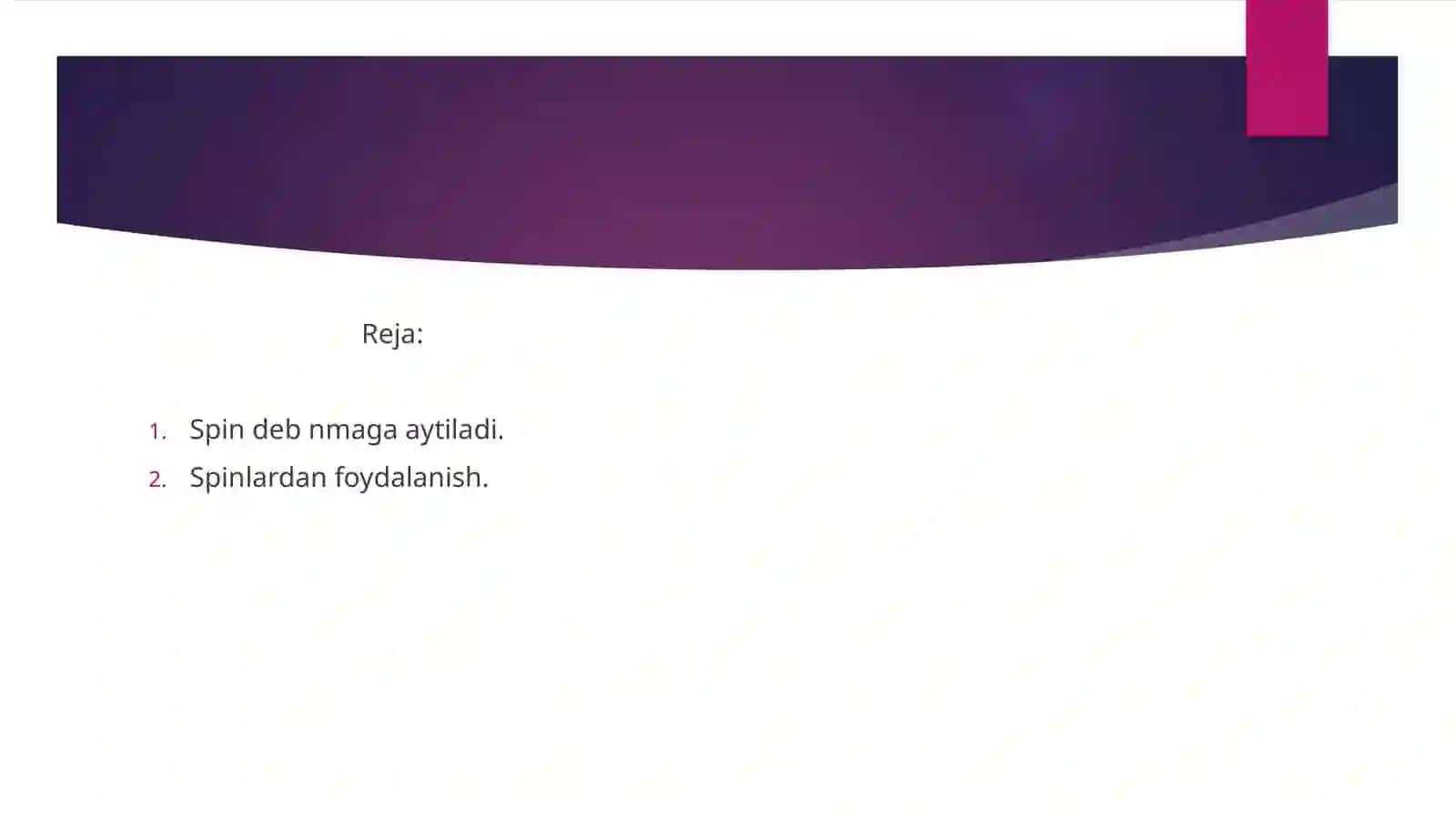 Spin-spin  ta’sir  konstantasi 2