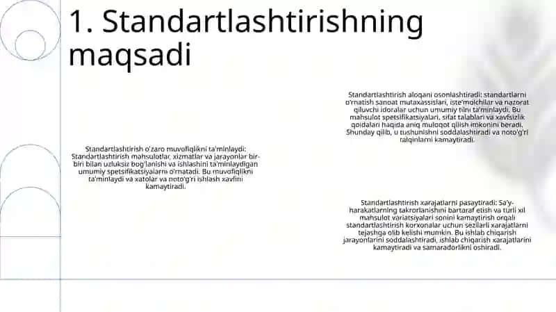 Standartlashtirishnig Asosiy Qonuni 2