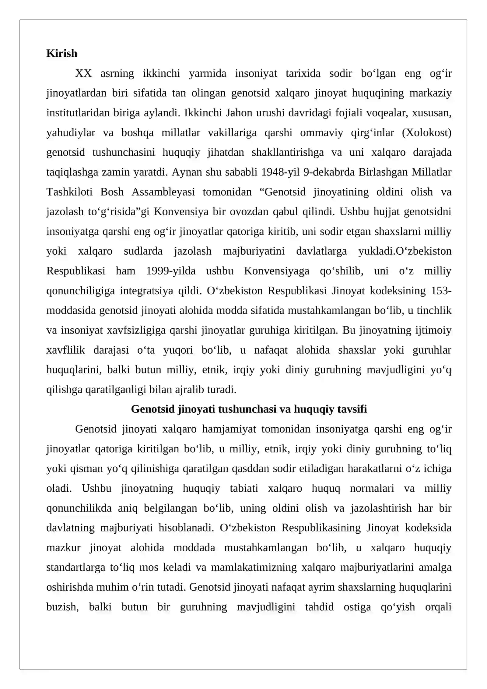 Genotsid jinoyatining o‘ziga xos xususiyatlari 2