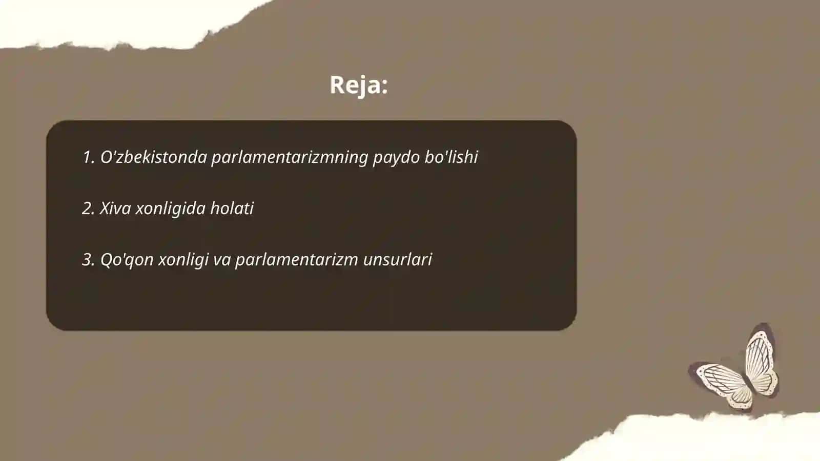Oʻzbek parlamentarizmi tarixi 2