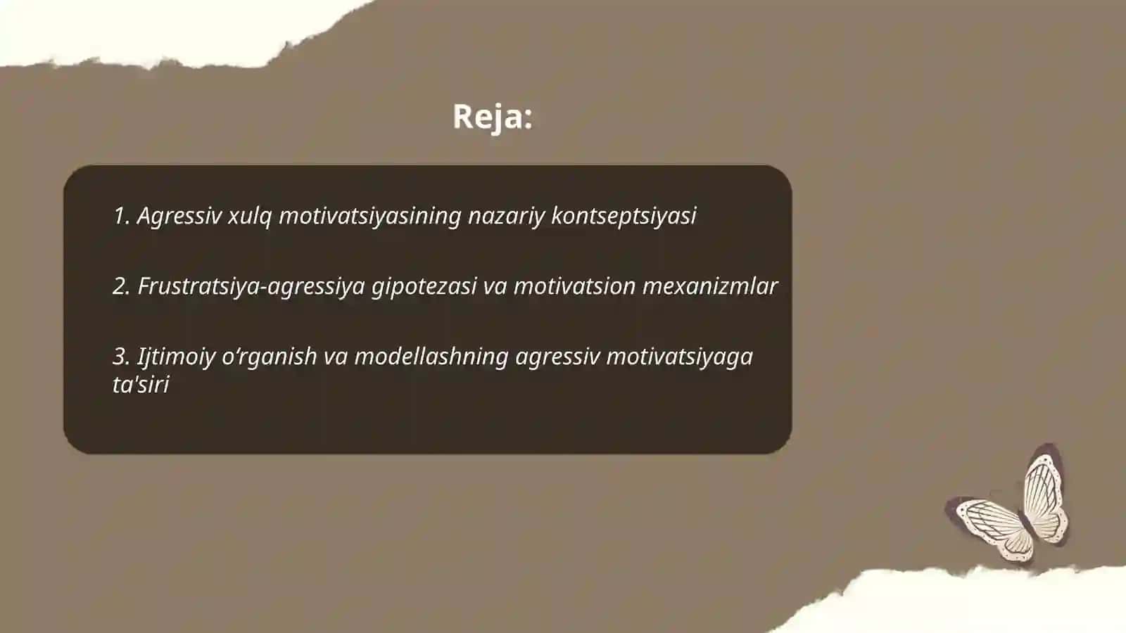 Agressiv motivatsiyasi 2