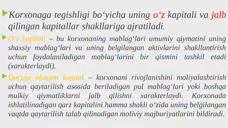 Kapitallarni Boshqarish 2