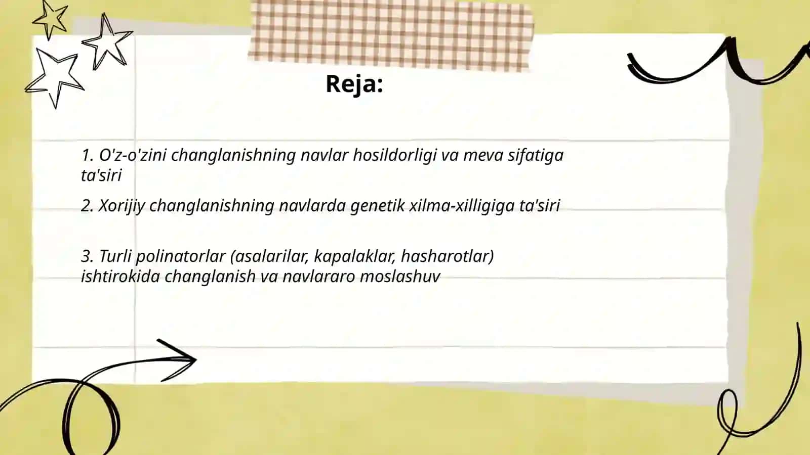 Changlanish turlarining navlarga ta'siri 2