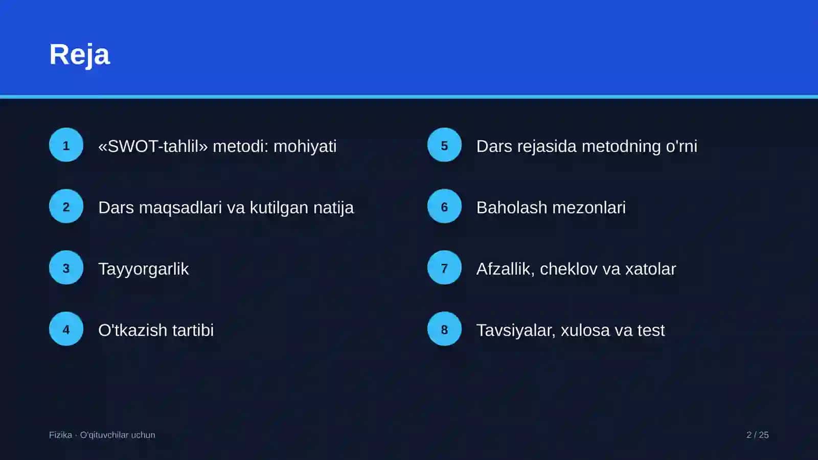 fizika darslarida swot tahlil metodidan foydalanish 9421 2