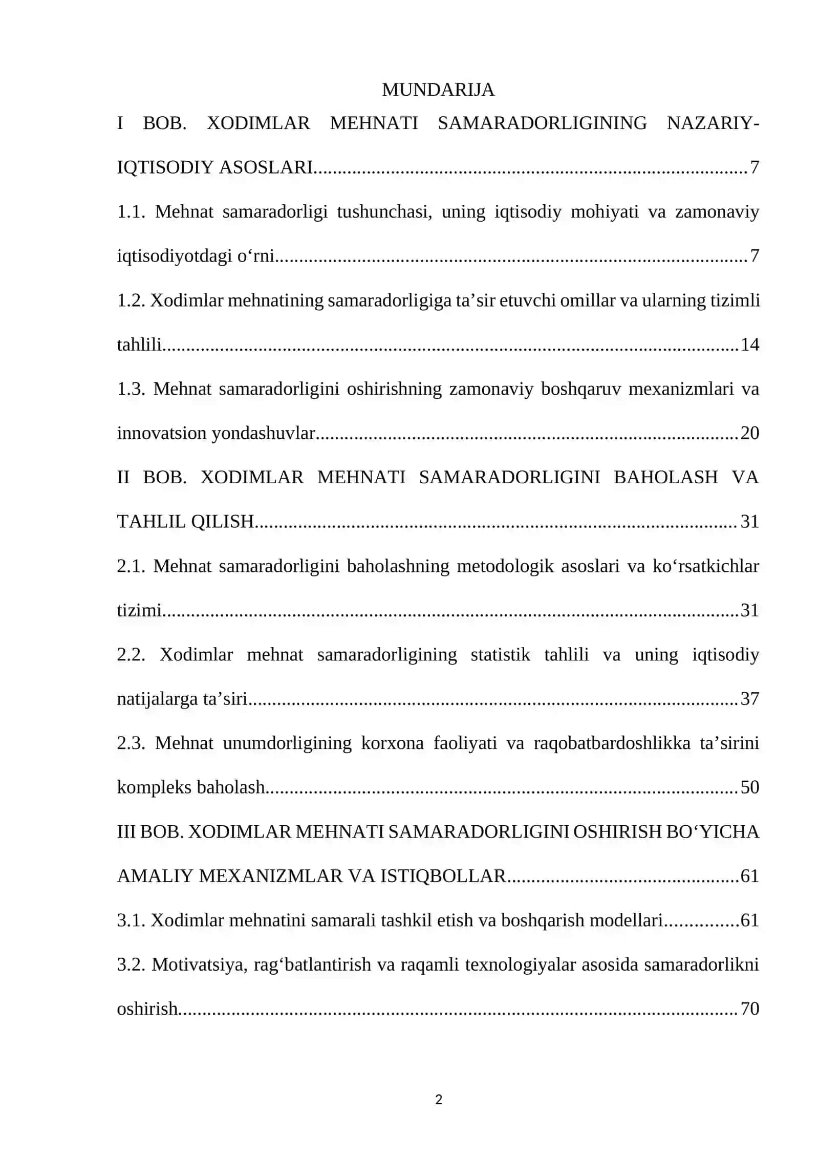 XODIMLAR MEHNATINING SAMARADORLIGINI OSHIRISHNING ASOSIY MEXANIZMLARI 2
