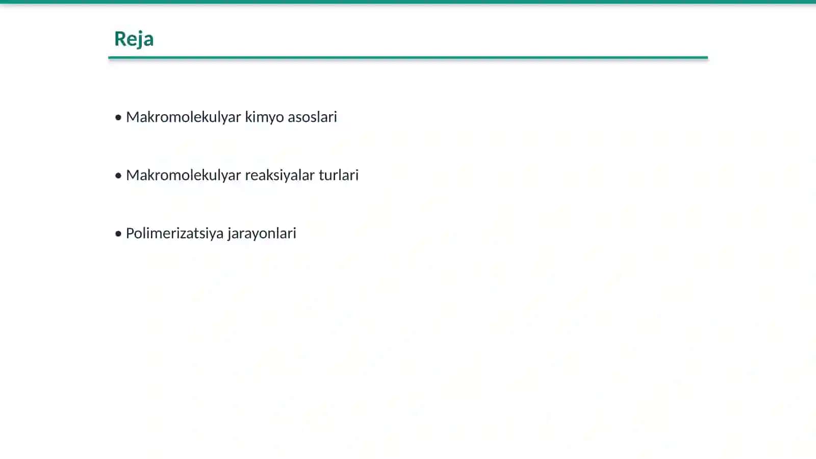 Makromolekulyar reaksiyalar va ularning turlari 2