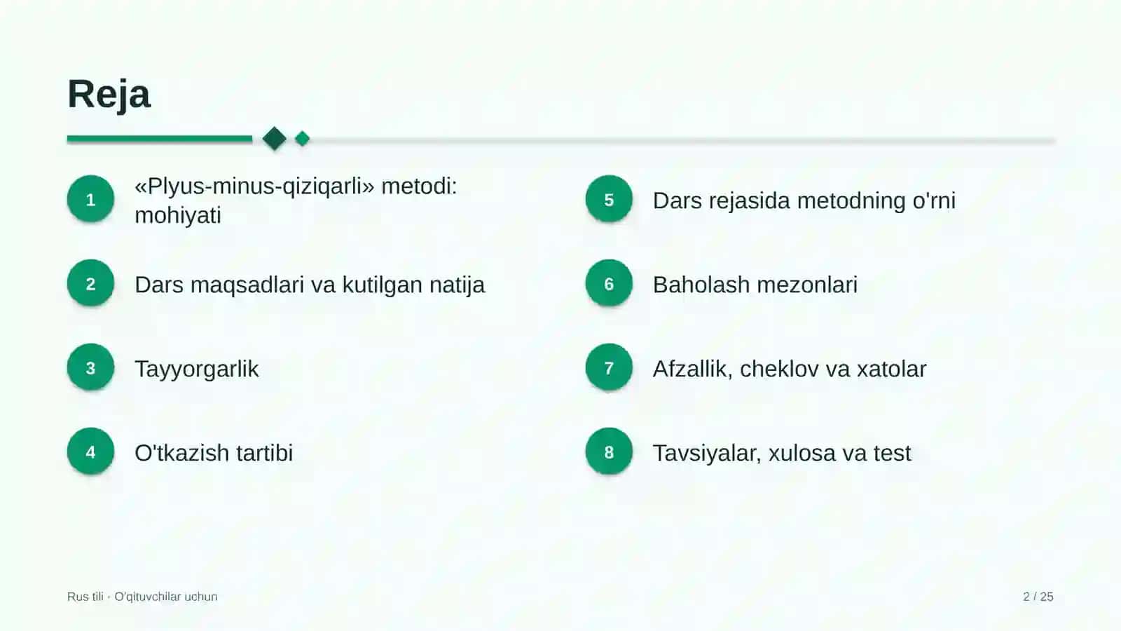 rus tili darslarida plyus minus qiziqarli metodidan foydalanish 5068 2