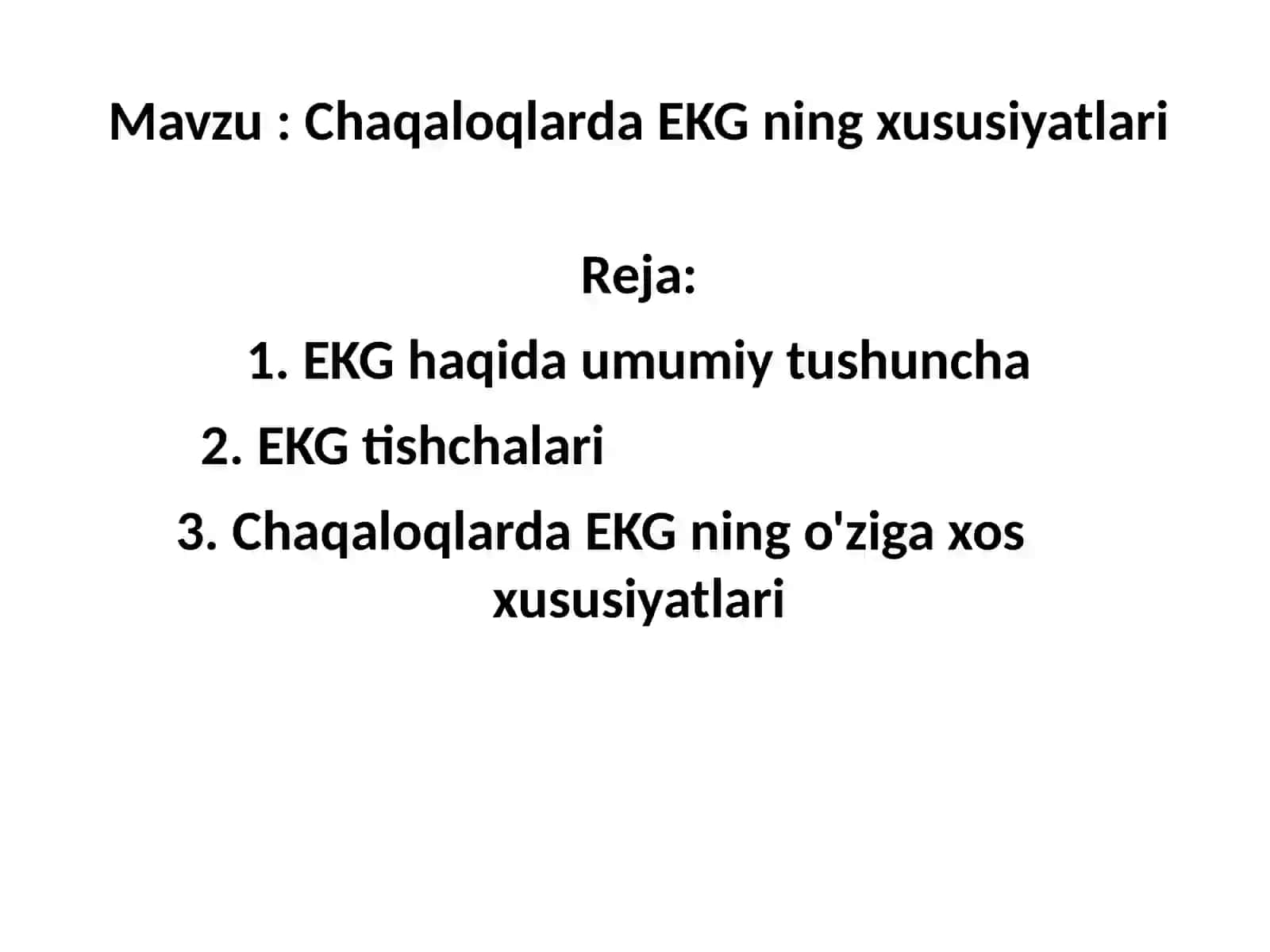 Chaqaloqlarda EKG ning xususiyatlari 2