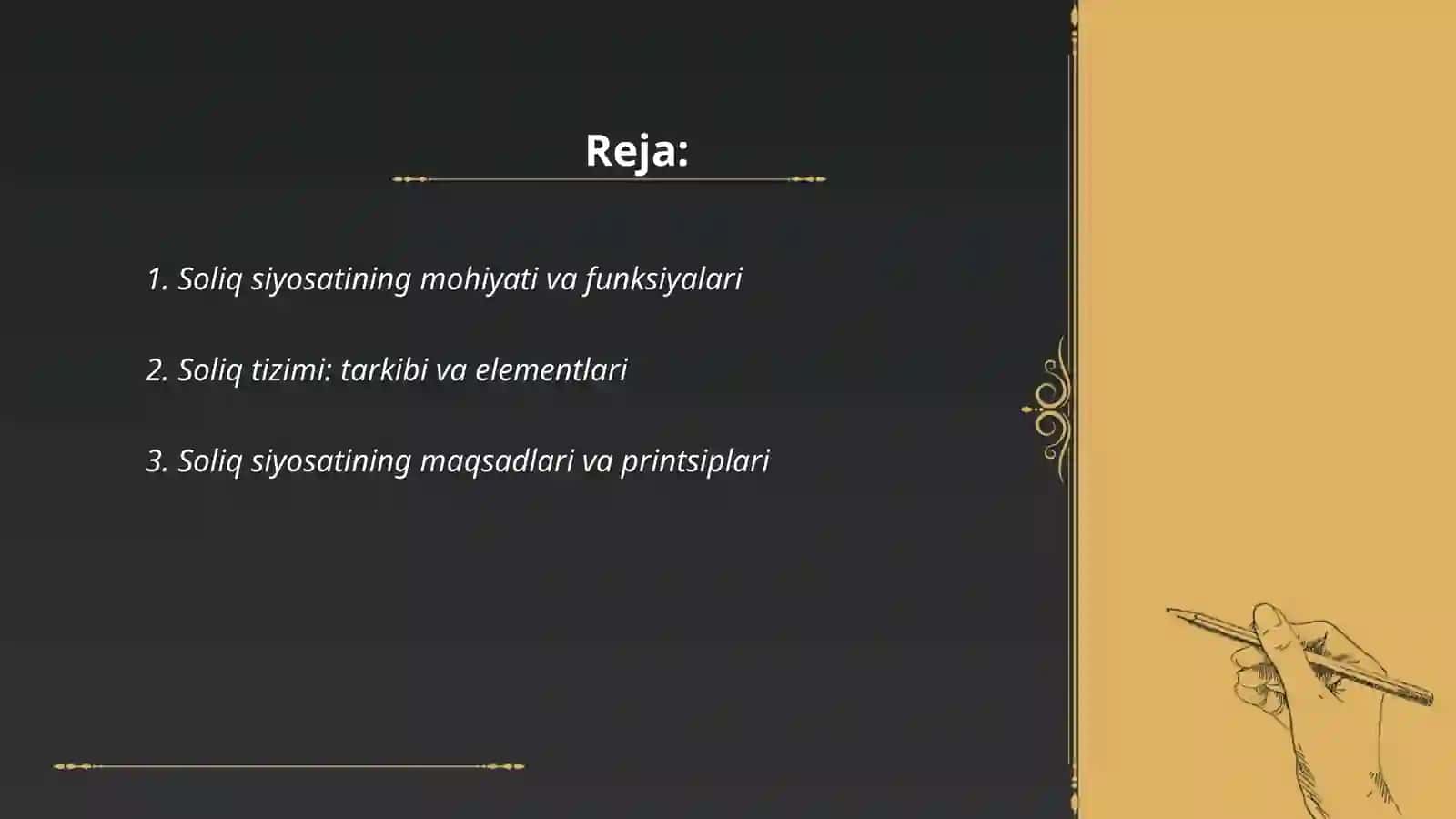 Soliq siyosatining nazariy asoslari 2