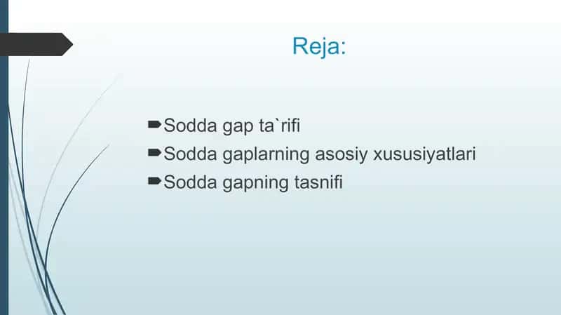 Soddagap ta'rif va tasnifi 2