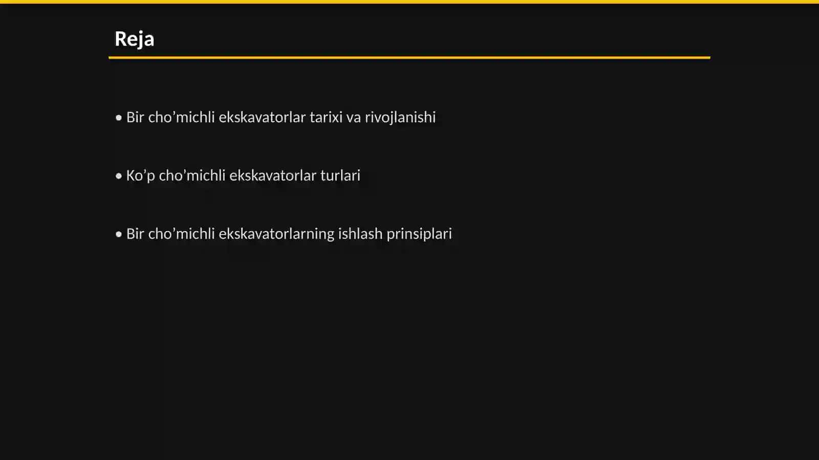 Bir cho’michli ekskavatorlar 2