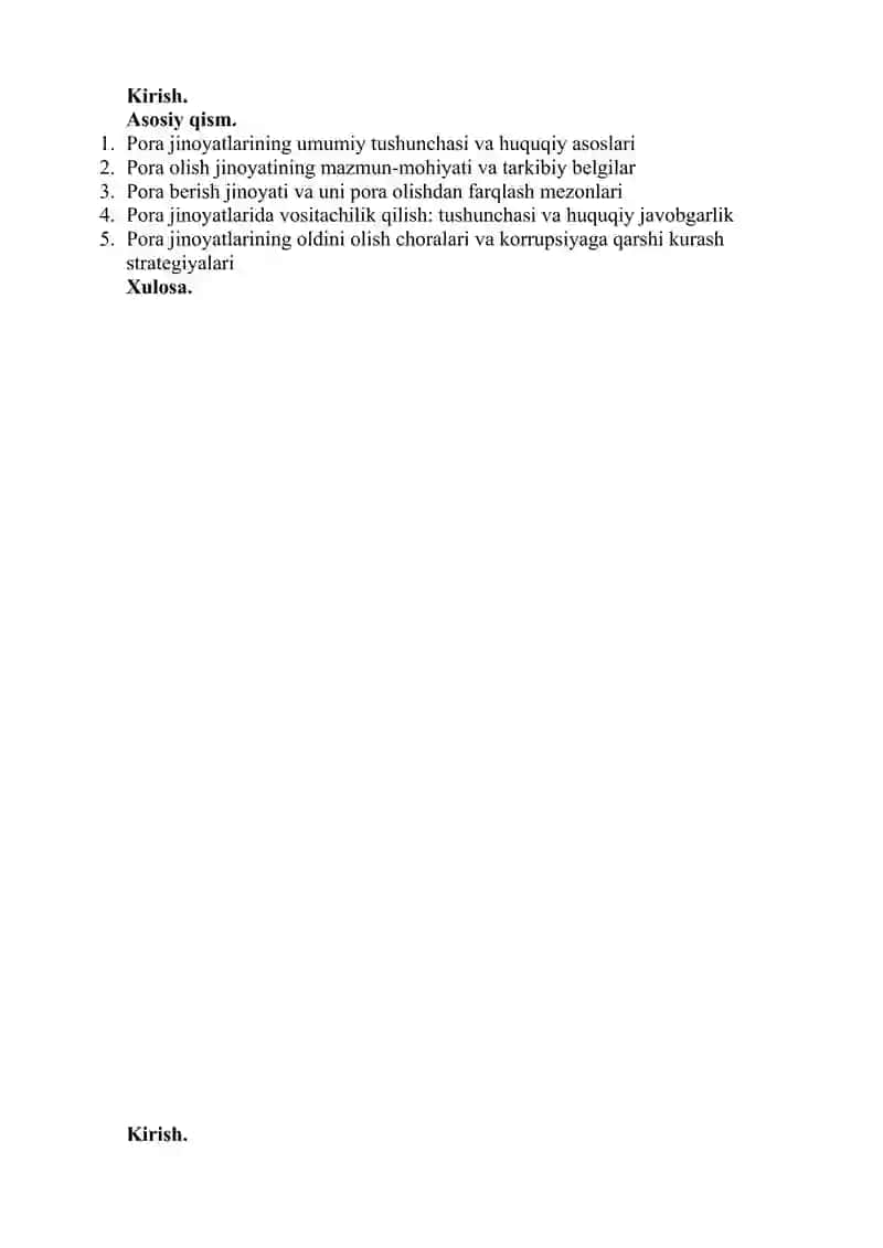 Pora olish 2