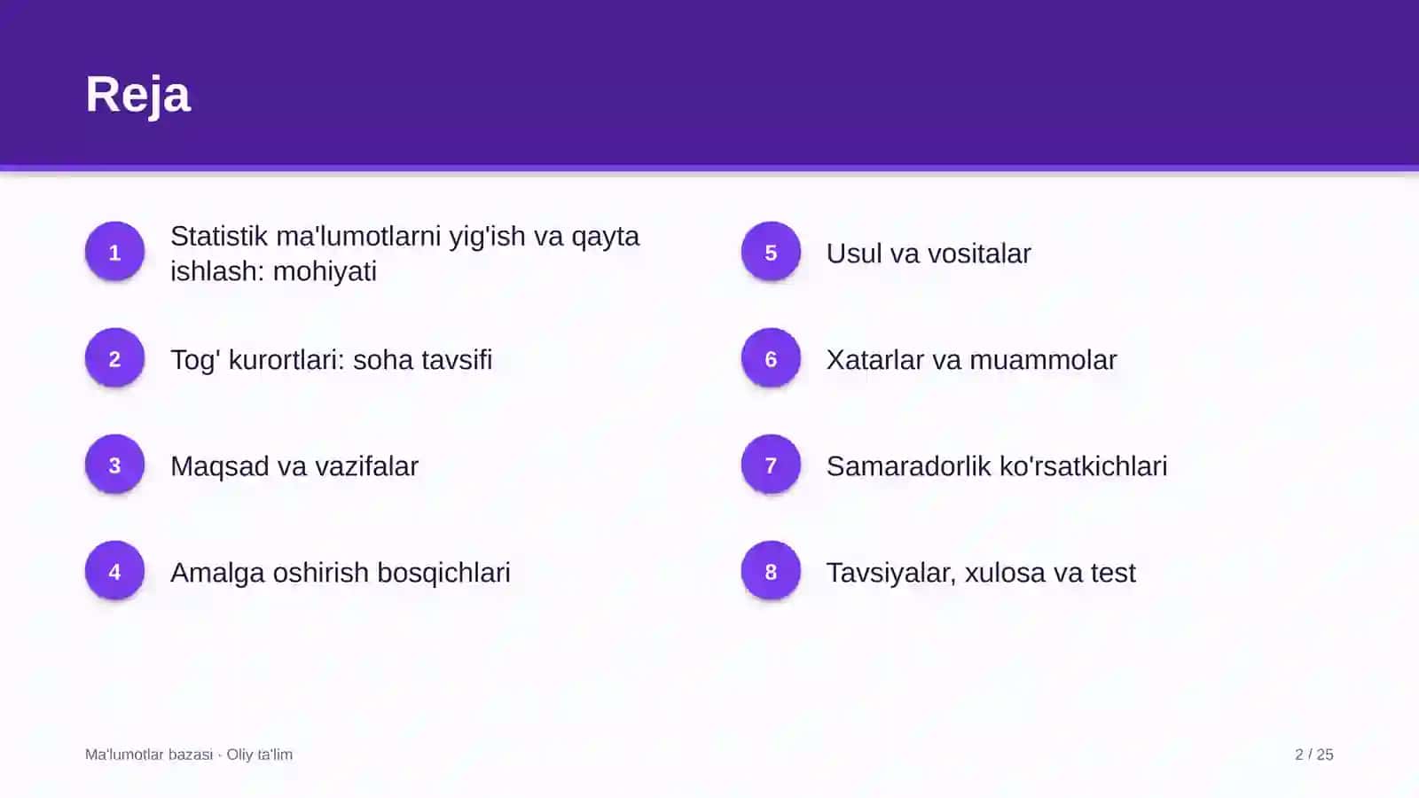 tog' kurortlarida statistik ma'lumotlarni yig'ish va qayta ishlash 4712 2