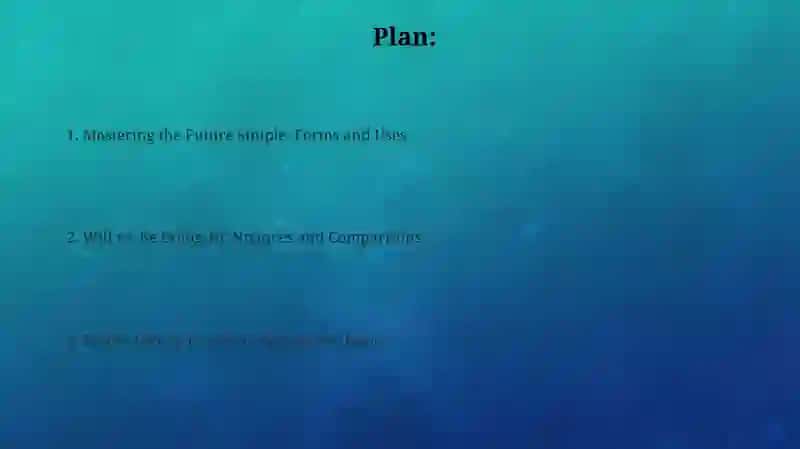 Future simple 2
