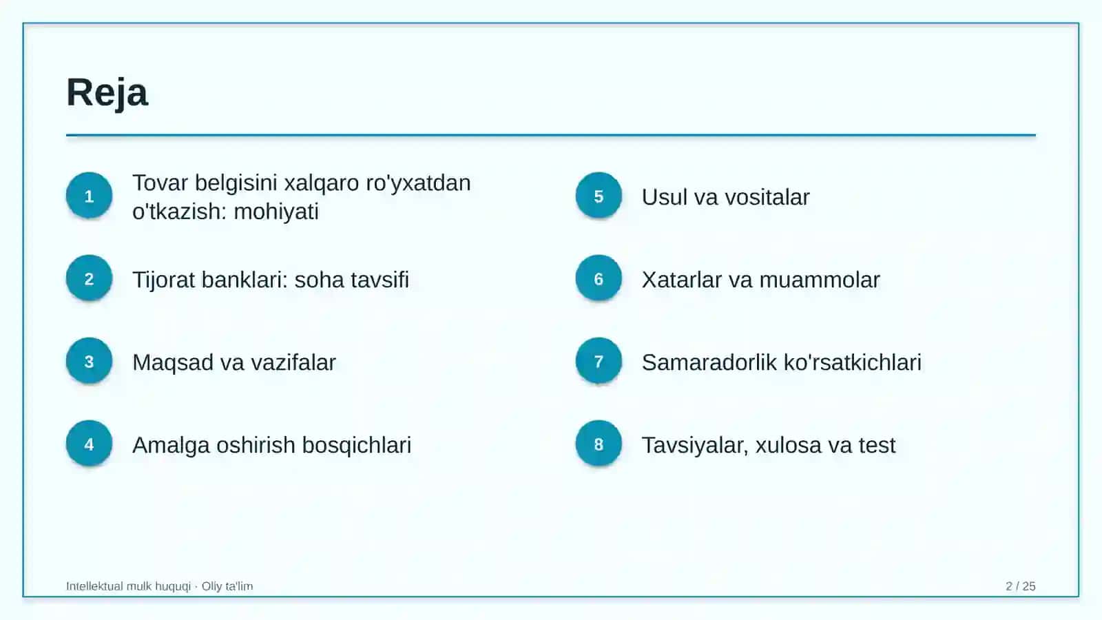 tijorat banklarida tovar belgisini xalqaro ro'yxatdan o'tkazish 6889 2