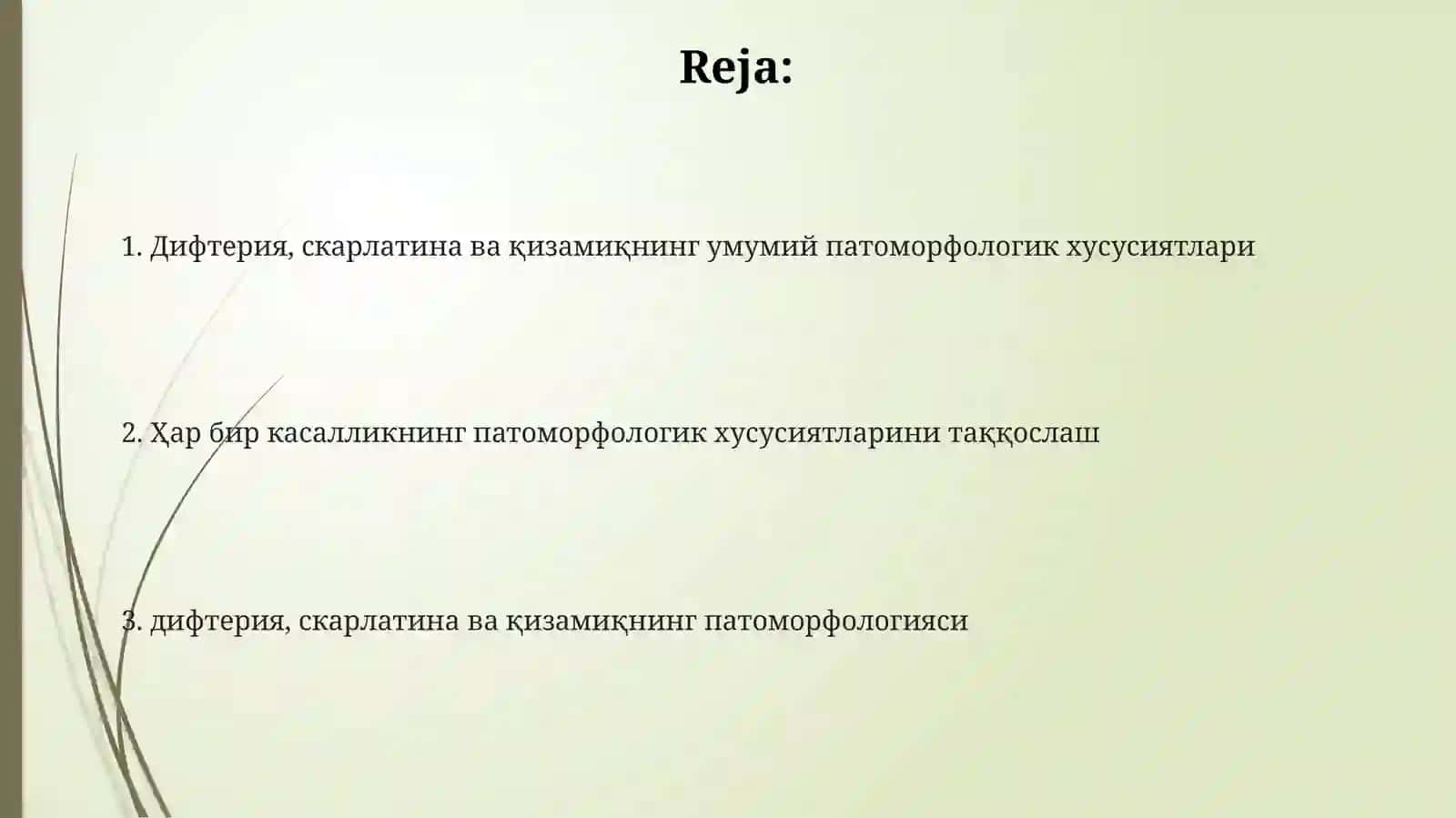 Qizamiq: Ta'rifi va Etiologiyasi 2