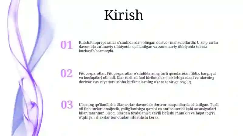 Fitopreparatlar Va Ularning Qo'Llanilishi 2