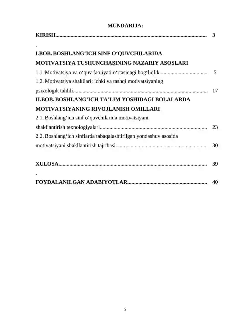 MOTIVATSIYANI SHAKLLANTIRISH TEXNOLOGIYASIGA TABAQALASHTIRILGAN YONDASHUV 2