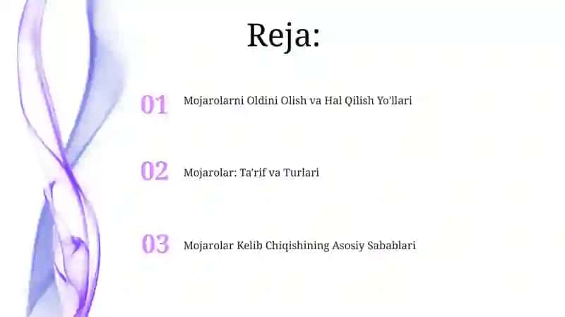 Mojarolarning Kelib Chiqish Sabablari 2