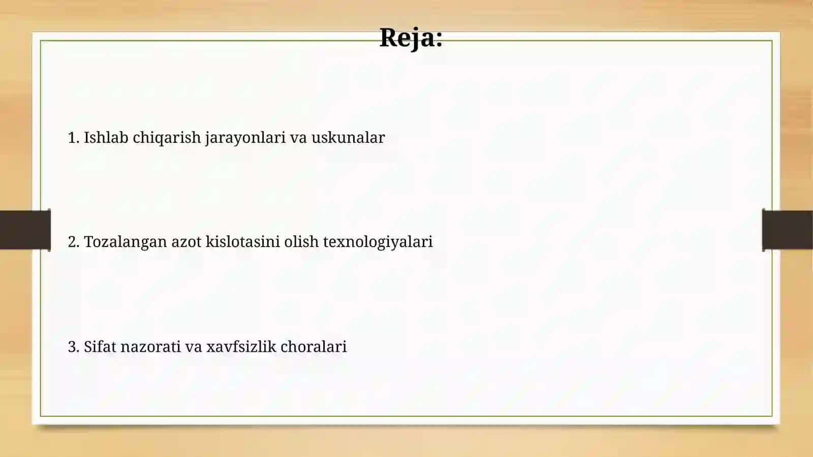 Suyiltirilgan nitrat kislota olish texnologiyasi 2