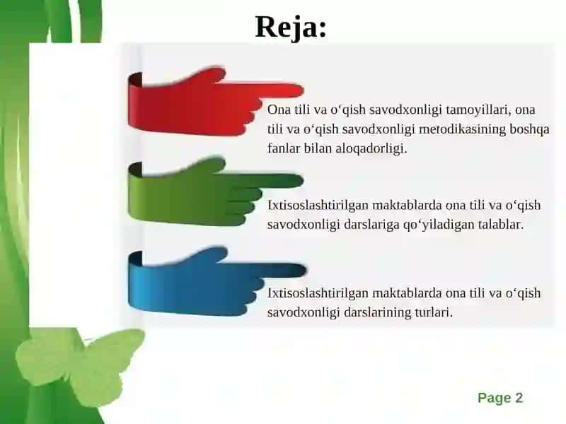 Ixtisoslashtirilgan maktablarda ona tili va o‘qish savodxonligi 2