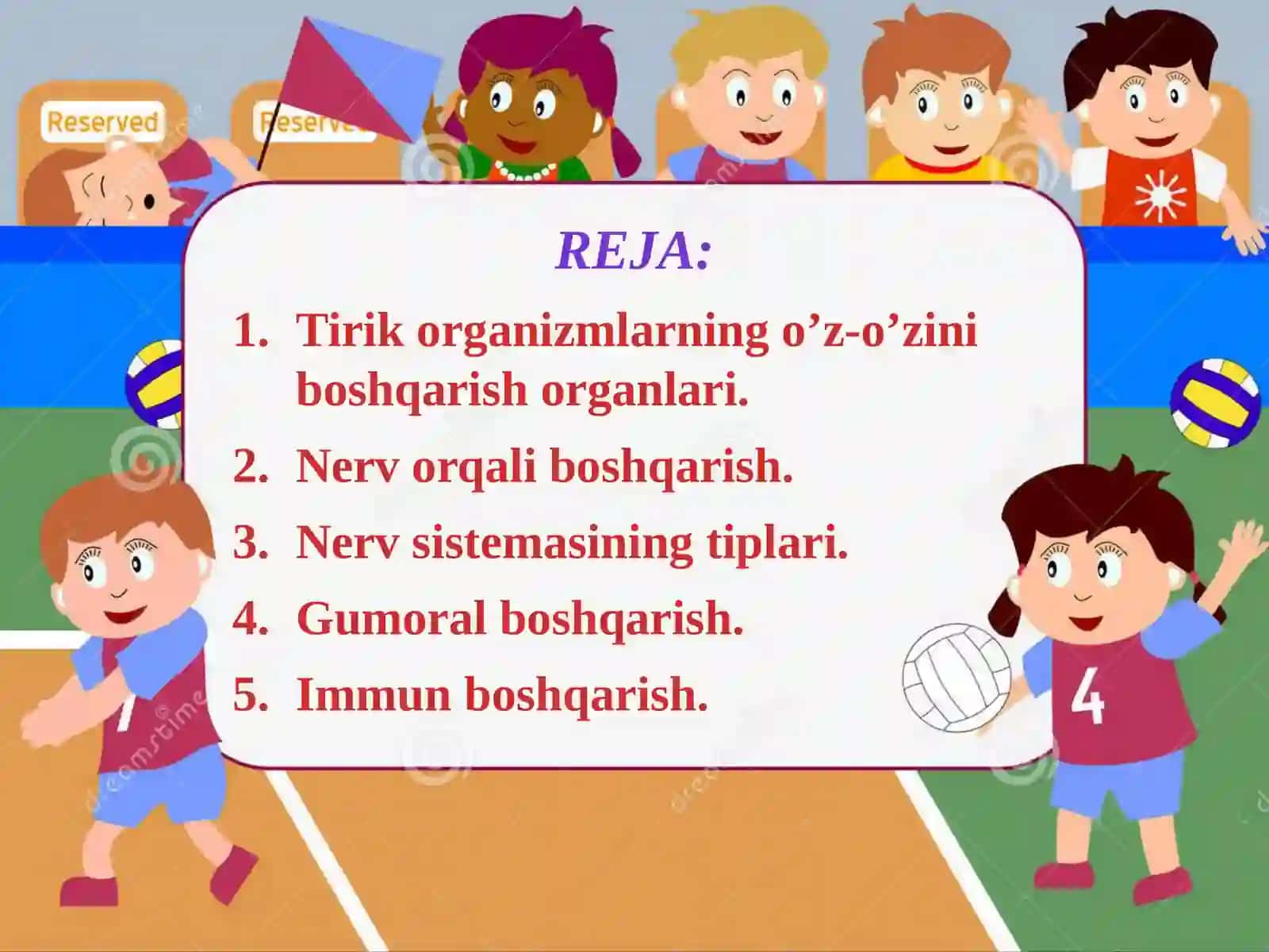 Tirik organizmlarda o'z-o'zini idora etish organlari 2