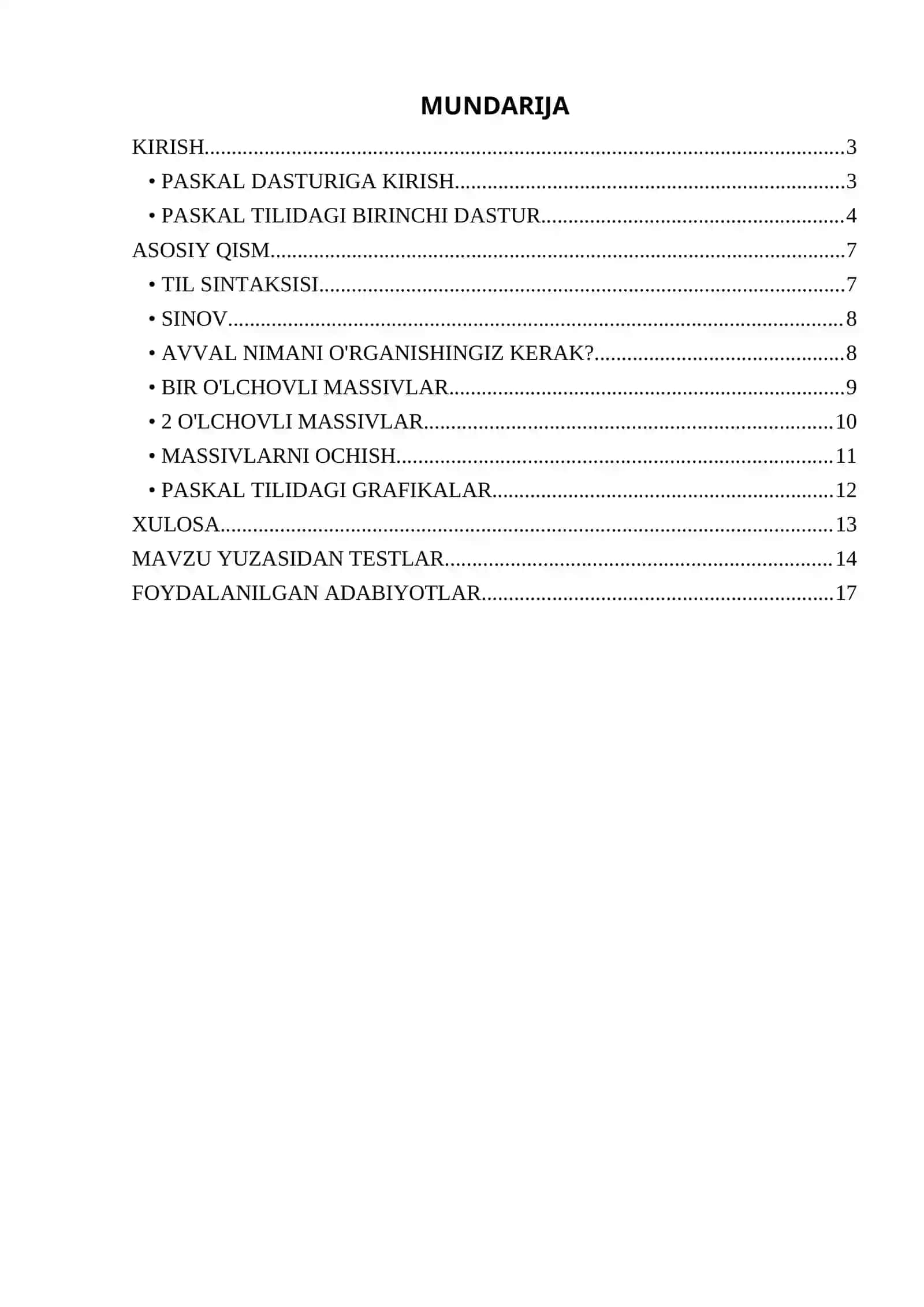 Paskal dasturlash tilida sodda masalalarni dasturlash 2