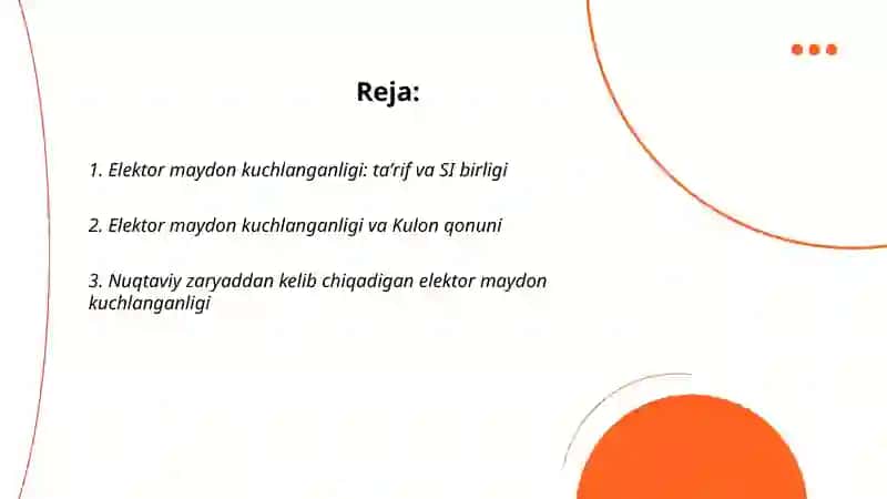 Elektor maydon kuchlanganligi 2