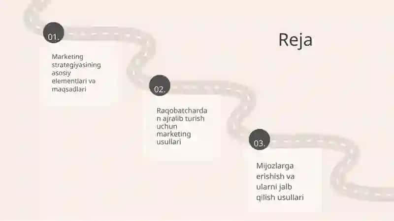 Turistik korxonaning marketing rejasi 2