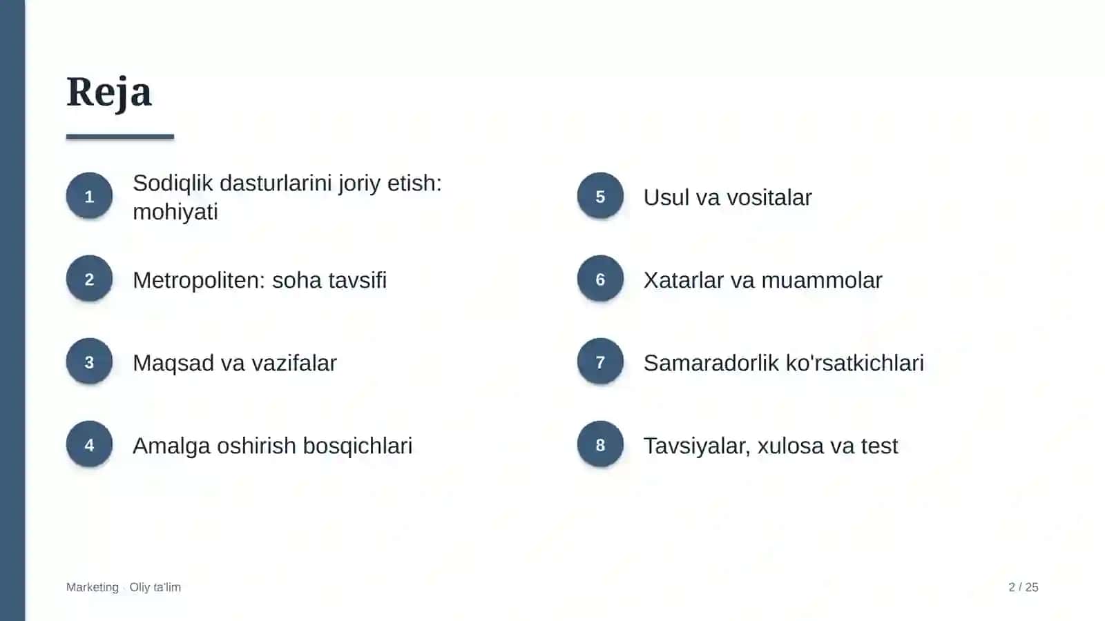 metropolitenda sodiqlik dasturlarini joriy etish 9249 2