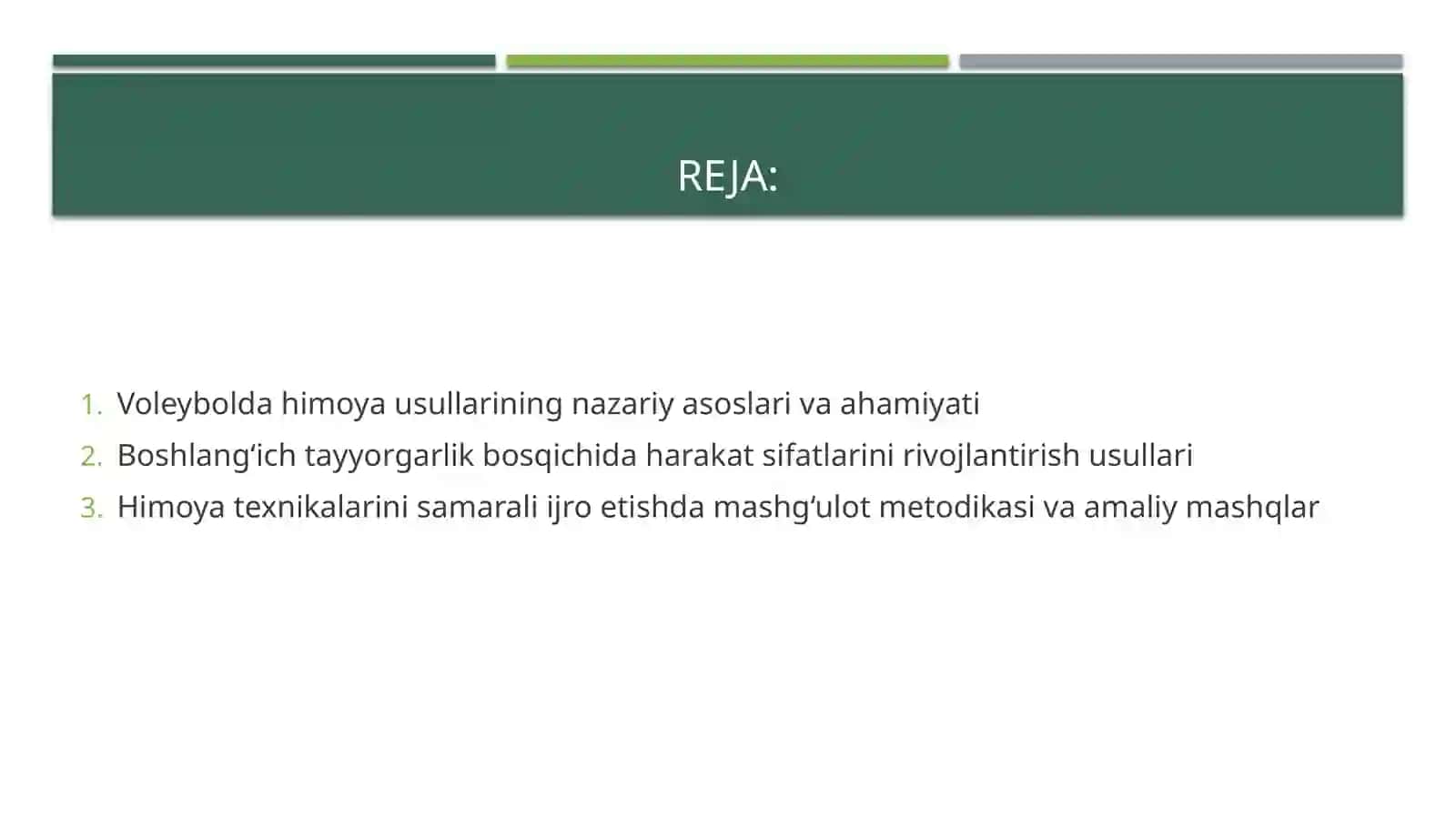 Boshlang'ich tayyorgarlik bosqichida himoya usullarini samarali ijro etishga qaratilgan harakat sifatlarini shakllantirish 2