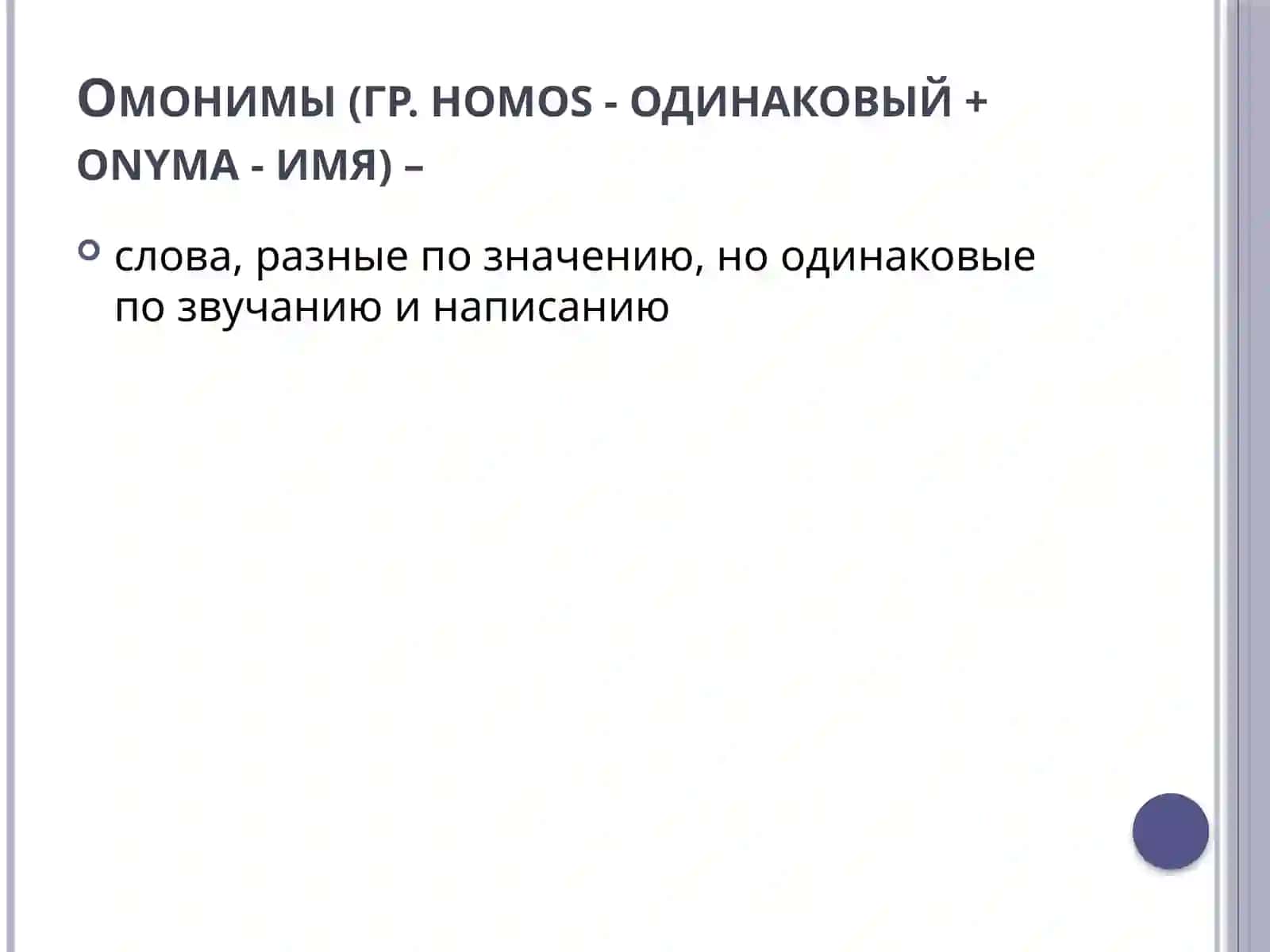 Омонимия 2