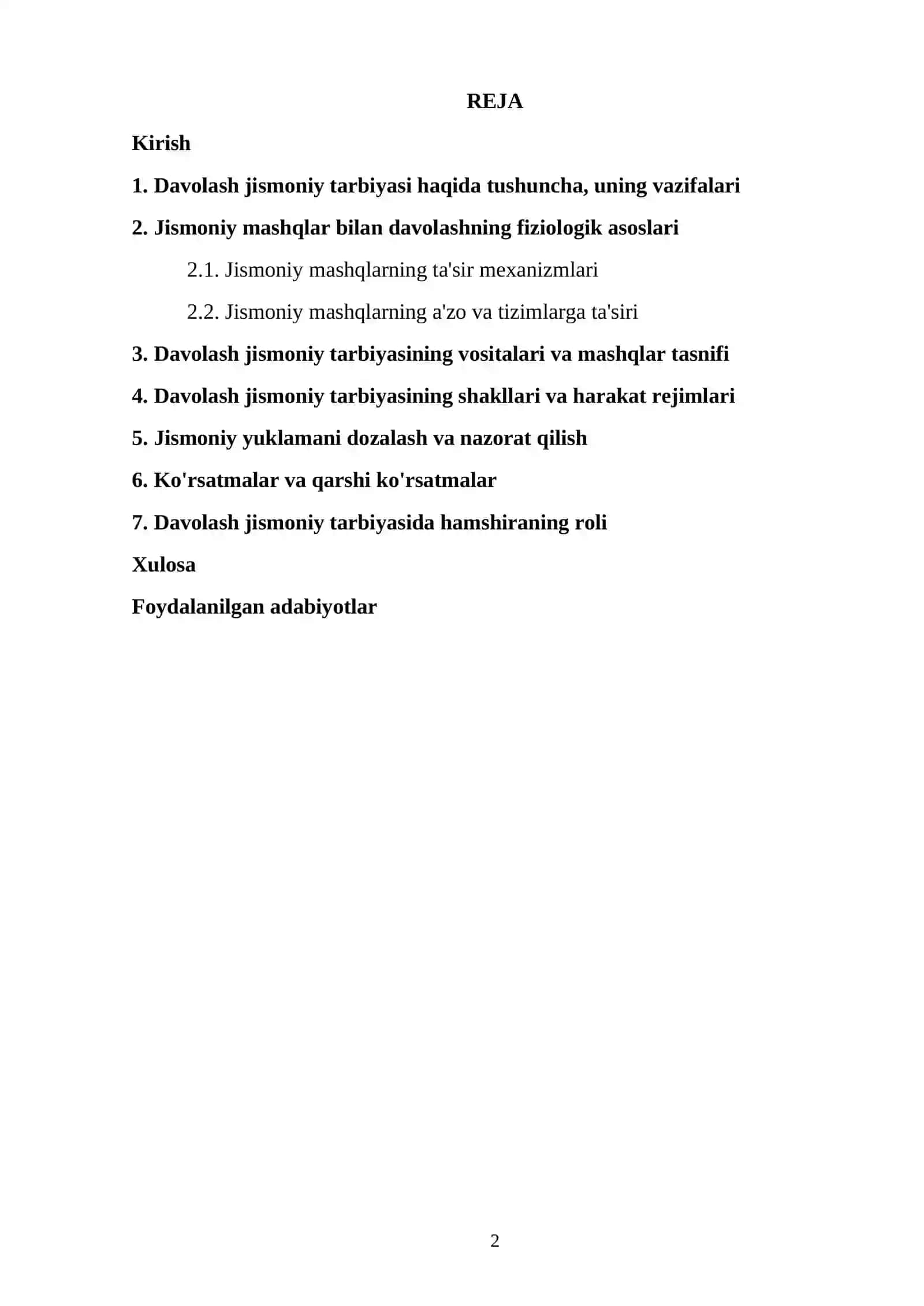 Jismoniy mashqlar bilan davolashning fiziologik asoslari 2