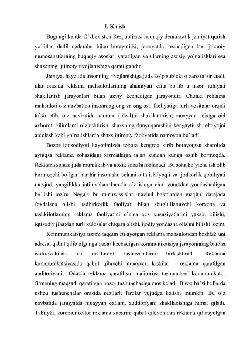 Reklamaning ijtimoiy mazmun mohiyati 2