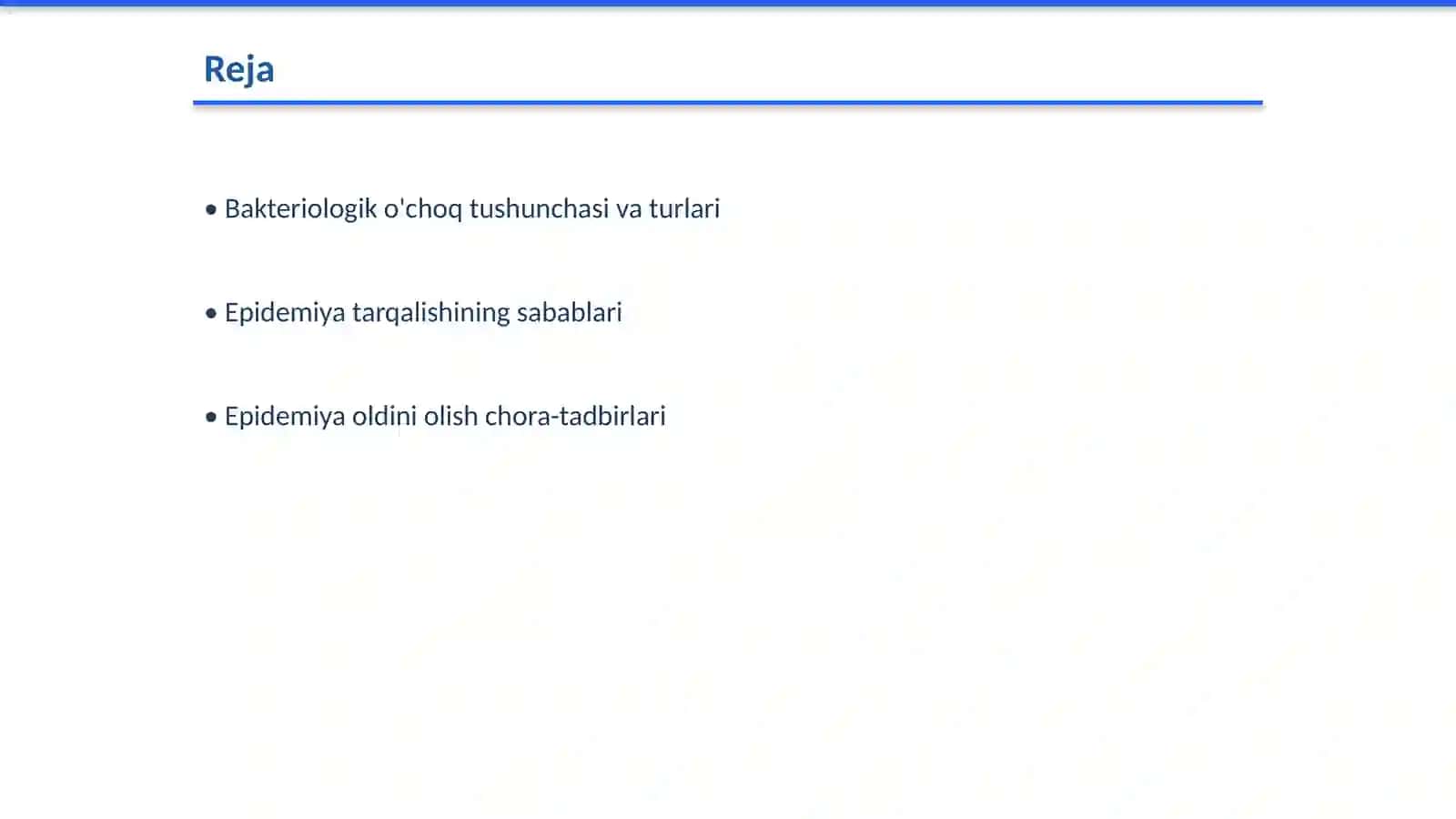 Bakteriologik o'choqda epidemiyaga qarshi chora-tadbirlarni tashkil etish 2