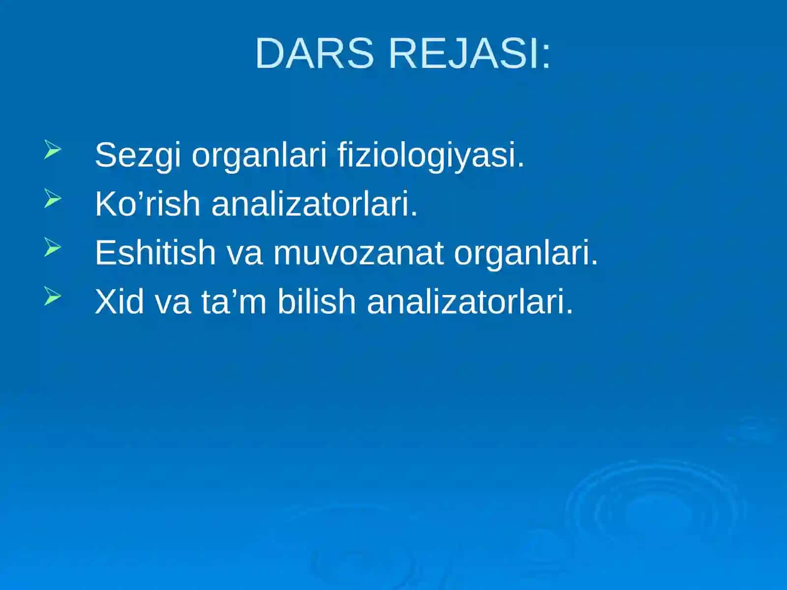 Аnalizatorlarning anatomiyasi, fiziologiyasi, yosh xususiyatlari va gigiyenasi 2